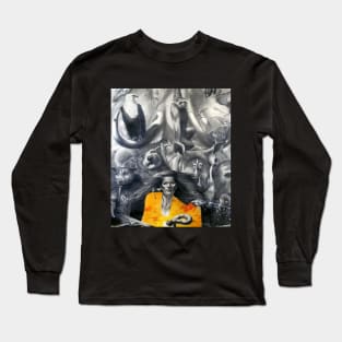 Animal Dreaming Mystical Drawing Long Sleeve T-Shirt